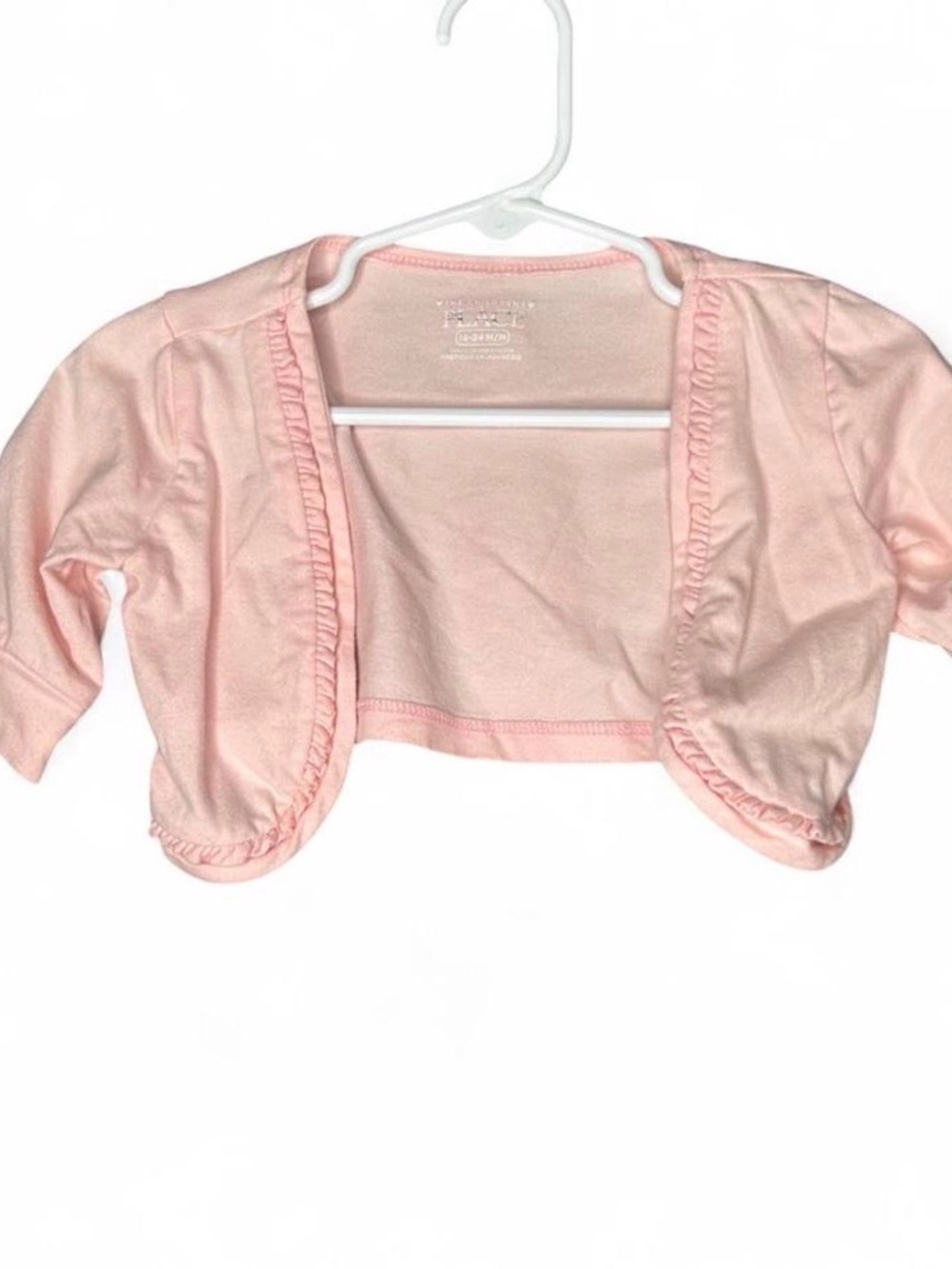 Light Pink Baby Bolero Shrug 18-24M